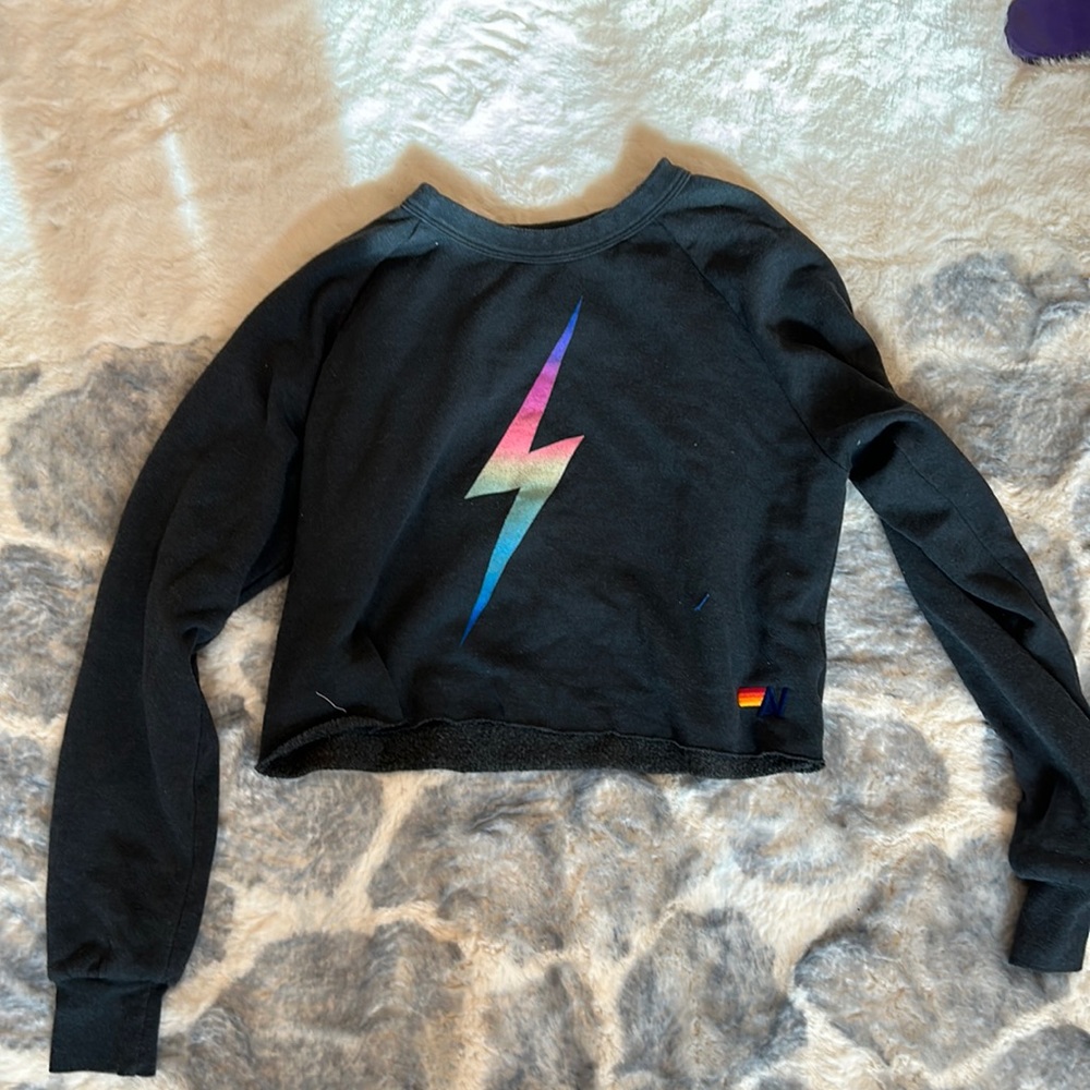 Cropped Avatar Nation crew neck